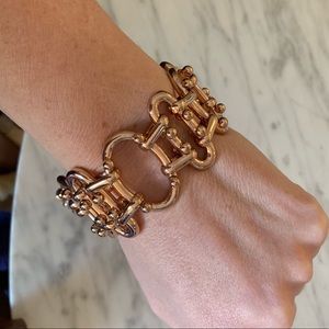 J crew rose gold link bracelet